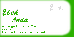 elek anda business card